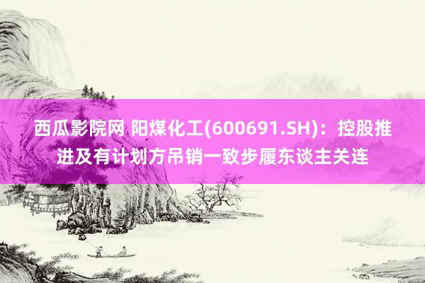 西瓜影院网 阳煤化工(600691.SH)：控股推进及有计划方吊销一致步履东谈主关连