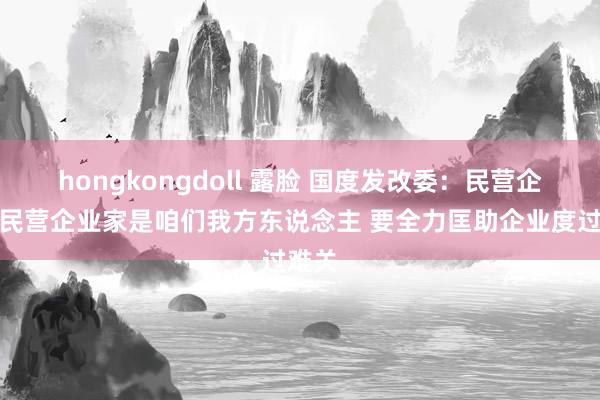 hongkongdoll 露脸 国度发改委：民营企业和民营企业家是咱们我方东说念主 要全力匡助企业度过难关