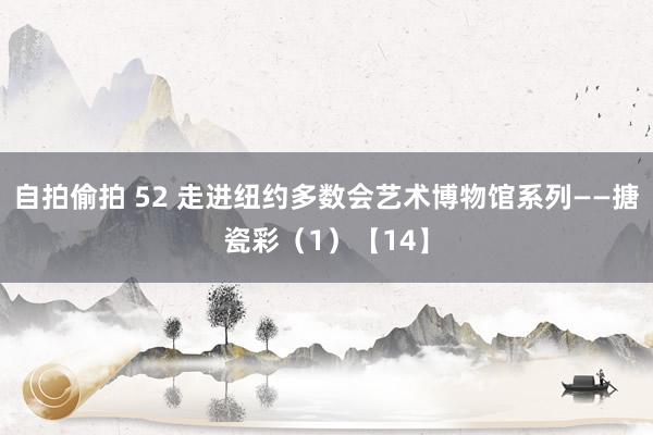 自拍偷拍 52 走进纽约多数会艺术博物馆系列——搪瓷彩（1）【14】