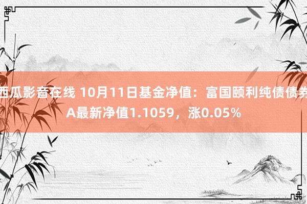 西瓜影音在线 10月11日基金净值：富国颐利纯债债券A最新净值1.1059，涨0.05%