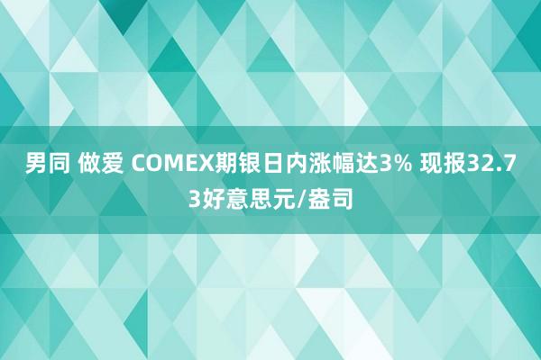 男同 做爱 COMEX期银日内涨幅达3% 现报32.73好意思元/盎司