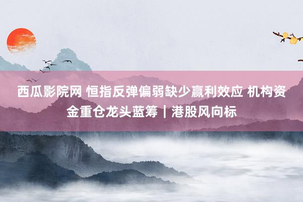 西瓜影院网 恒指反弹偏弱缺少赢利效应 机构资金重仓龙头蓝筹｜港股风向标