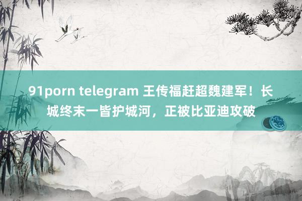 91porn telegram 王传福赶超魏建军！长城终末一皆护城河，正被比亚迪攻破