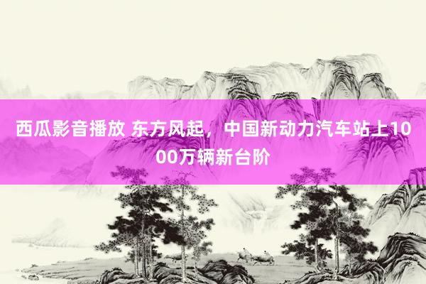 西瓜影音播放 东方风起，中国新动力汽车站上1000万辆新台阶